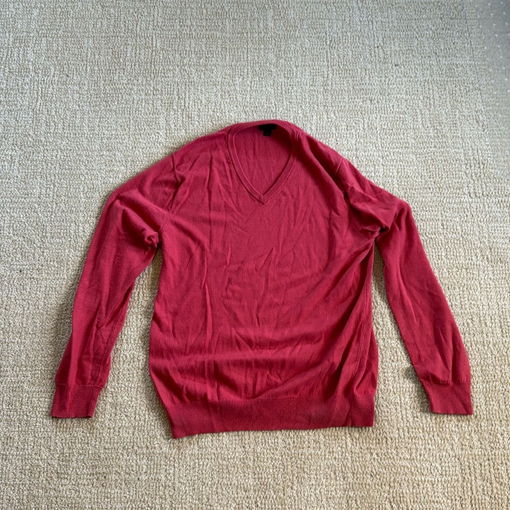 JCrew v neck sweater 100 cotton